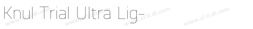 Knul Trial Ultra Lig字体转换